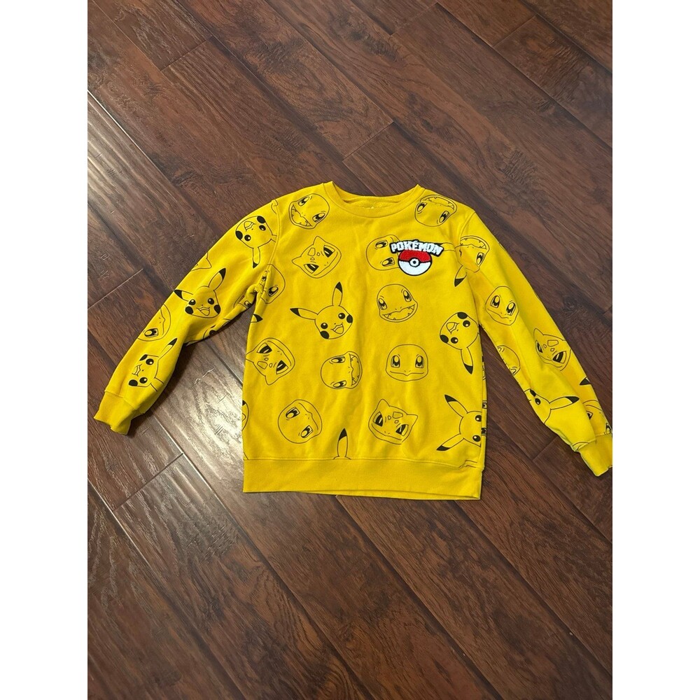 Pokémon graphic crewneck sweatshirt yellow size XL